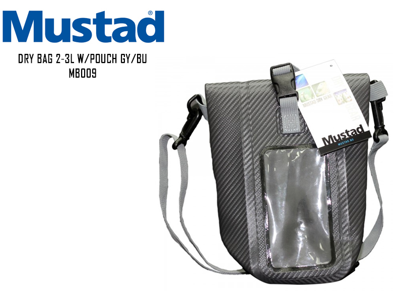 Mustad Dry Bag 2-3L W/Pouch GY/BU MB009
