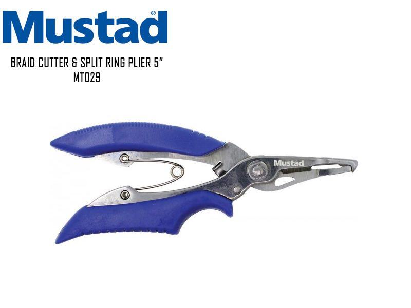 Mustad Braid Cutter & Split Ring Plier 5" - MT029