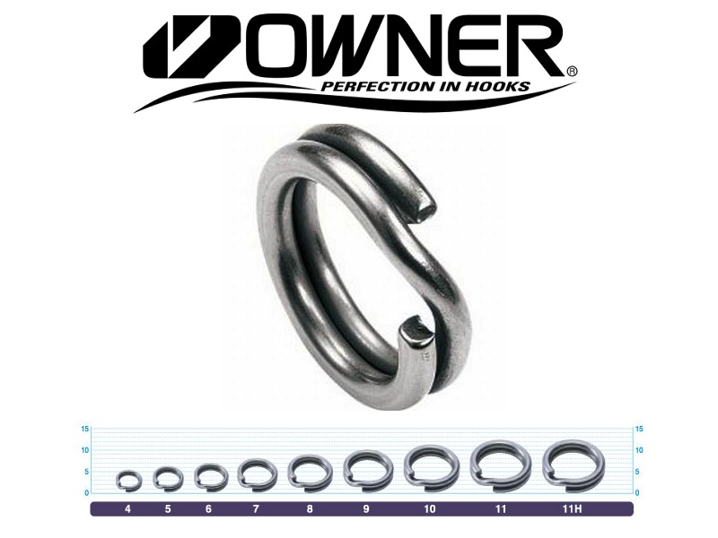 Owner 5196 Split Ring Hyper Wire (#10, 220lb, 6pcs)