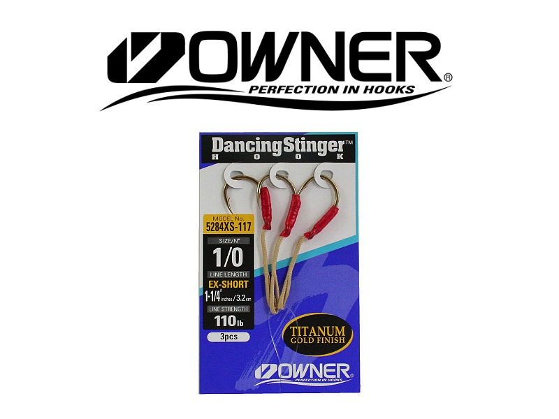 Owner 5284L Dancing Stinger Extra Short (#1/0, 3pcs)