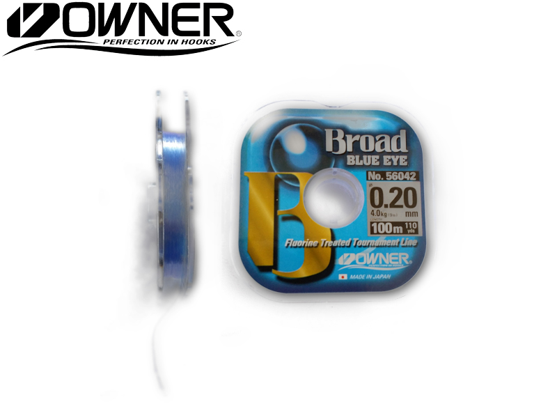 Owner 56042 Broad Blue Eye (Line Ø: 0.18mm, Line Strength: 3.1kg, Spool: 100mt)