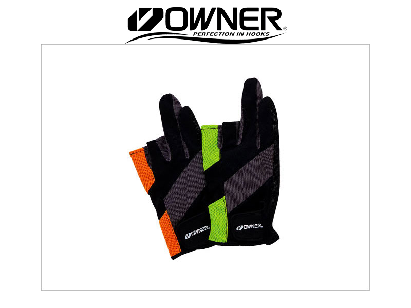 Owner 9653 Light Meshy Glove 3 Finger Cut (Size: Large)