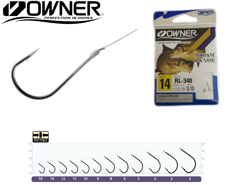 Owner RL-9330 Baitholder Pre-Tied Hooks (Size:6, Line Diameter: 0.30mm,  Line Length: 70cm, Qty: 9pcs) Owner RL-9330 Baitholder Pre-Tied Hooks  [MSORL-9330:0377] : , Fishing Tackle Shop