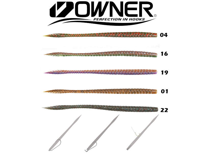 Owner Shaky Worm SW160 (160mm, 6.5”, Colour:01)