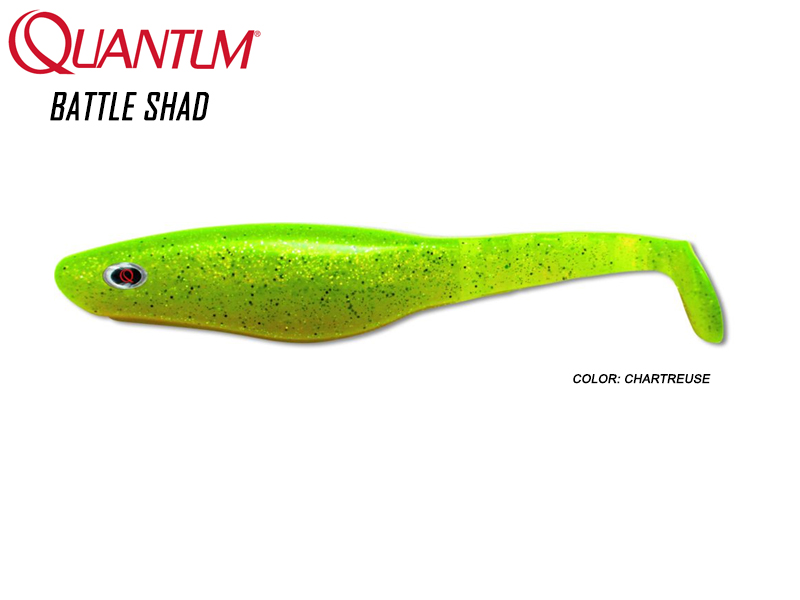 Quantum Battle Shad (Length: 8cm, Weight: 3.5gr, Color: Charteuse)