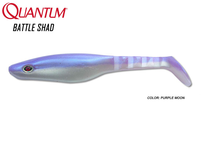 Quantum Battle Shad (Length: 8cm, Weight: 3.5gr, Color: Purple Moon)