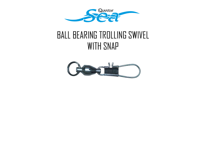 Quantum Ball Bearing Swivel With Snap (Size: 5, Breaking Strength: 25kg/54lb, Pack: 4pcs)