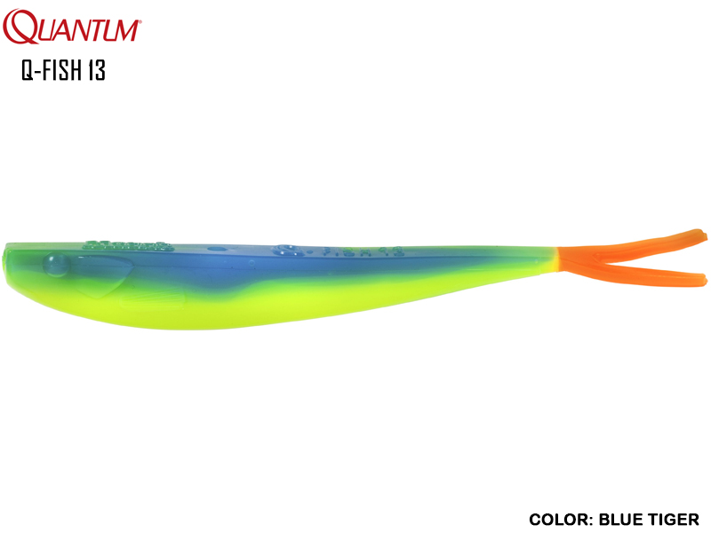 Quantum Q-Fish 13 (Length: 13cm, Weight: 8gr, Color: Blue Tiger)