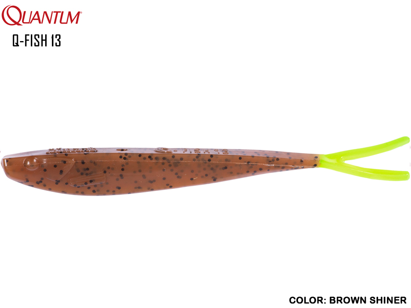 Quantum Q-Fish 13 (Length: 13cm, Weight: 8gr, Color: Brown Shiner)