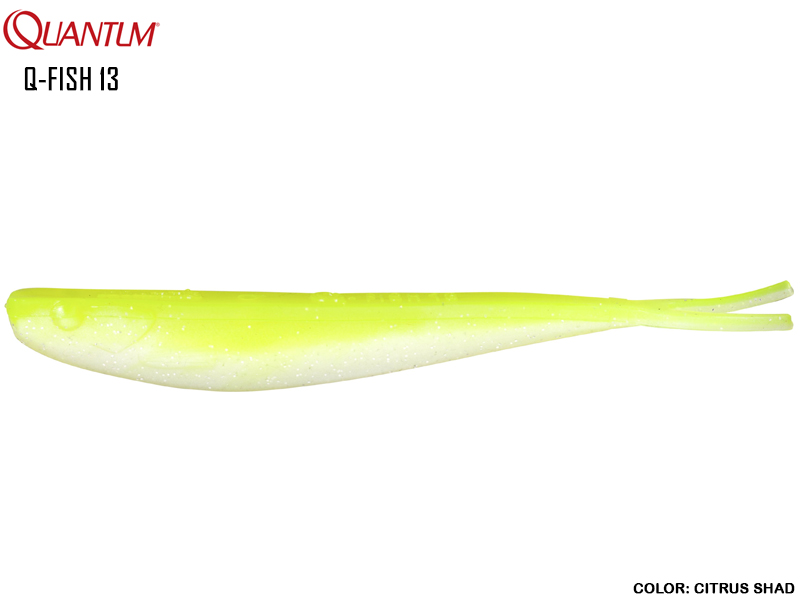 Quantum Q-Fish 13 (Length: 13cm, Weight: 8gr, Color: Citrus Shad)