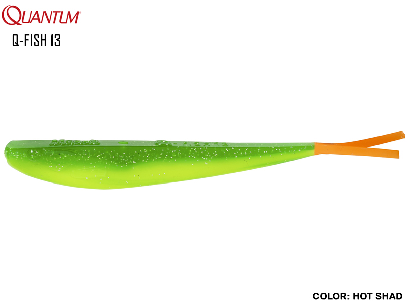 Quantum Q-Fish 13 (Length: 13cm, Weight: 8gr, Color: Hot Shad)