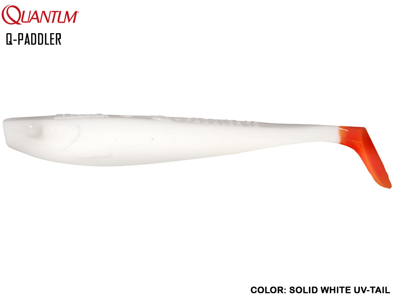 Quantum Q-Paddler (Length: 15cm, Weight: 15gr, Color: Solid White Uv-Tail)