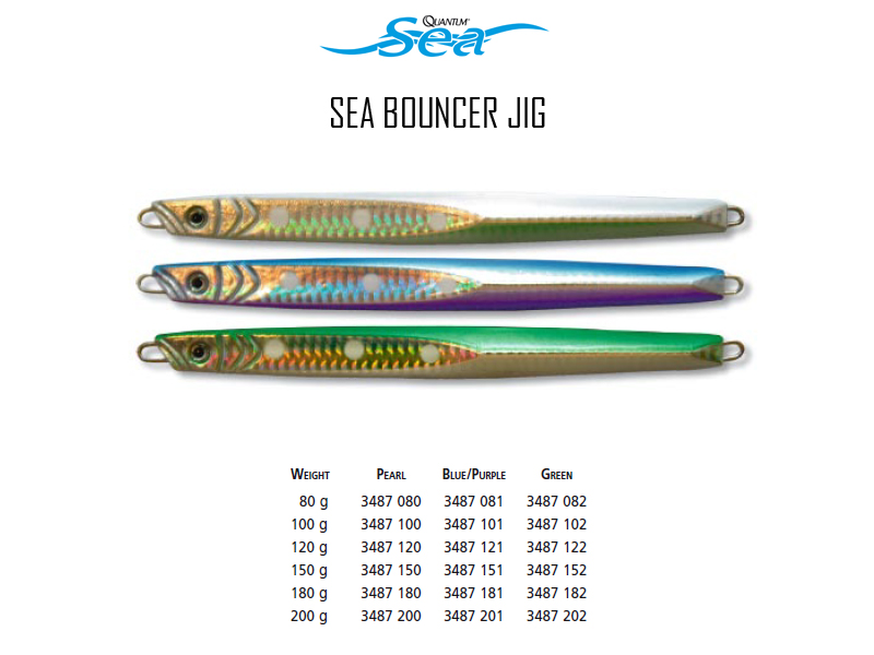 Quantum Sea Bouncer Jig (Weight: 200gr, Color: Pearl)