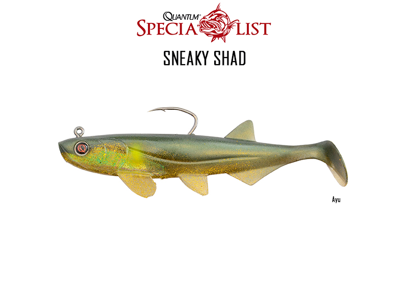 Quantum Sneaky Shad (Length: 10cm, Weight: 16gr, Color: Ayu, Pack: 3pcs)
