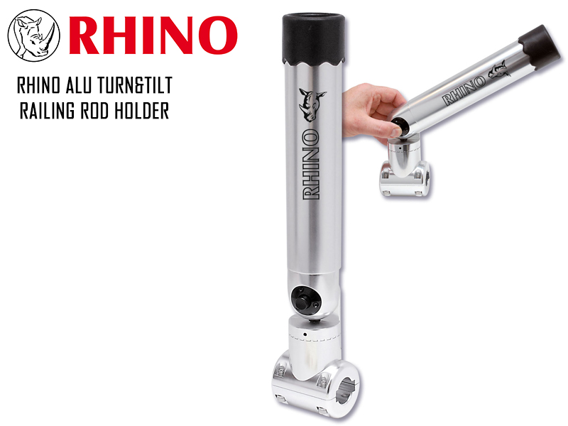 Rhino Alu Turn & Tilt Rod Holder Π For Rail