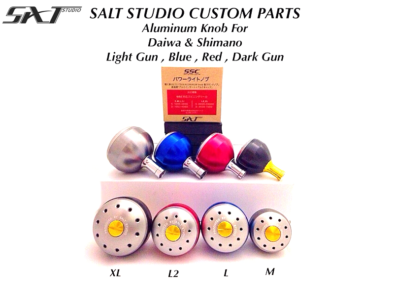 Salt Studio Aluminum Knob (Size: L, Color: Blue)