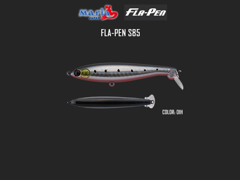 Maria Fla-Pen S85 (Length: 85mm, Weight: 15gr, Type: Sinking, Color: 01H)