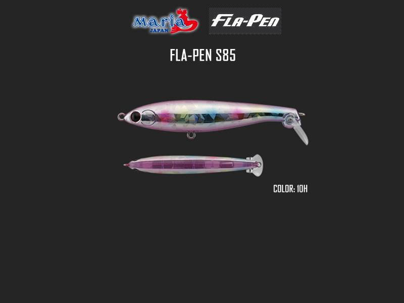 Maria Fla-Pen S85 (Length: 85mm, Weight: 15gr, Type: Sinking, Color: 10H)