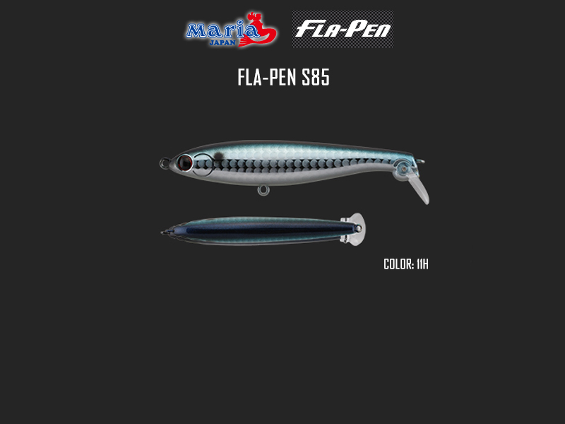 Maria Fla-Pen S85 (Length: 85mm, Weight: 15gr, Type: Sinking, Color: 11H)