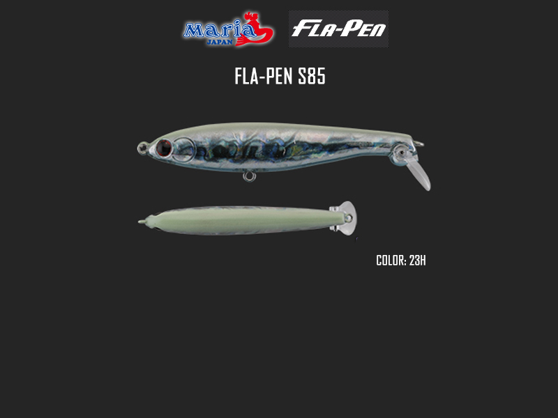 Maria Fla-Pen S85 (Length: 85mm, Weight: 15gr, Type: Sinking, Color: 23H)
