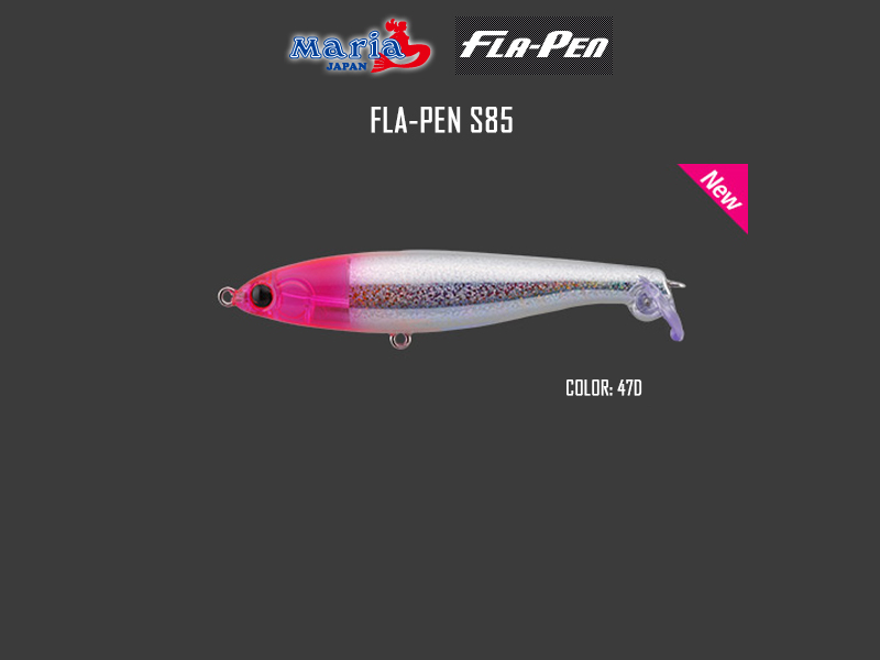 Maria Fla-Pen S85 (Length: 85mm, Weight: 12gr, Type: Slow Sinking, Color: 47D)