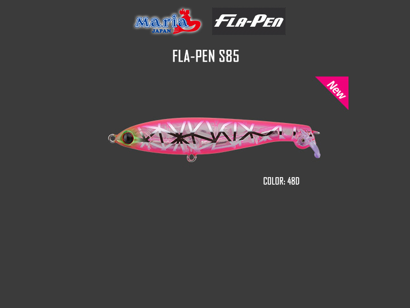 Maria Fla-Pen S85 (Length: 85mm, Weight: 12gr, Type: Slow Sinking, Color: 48D)
