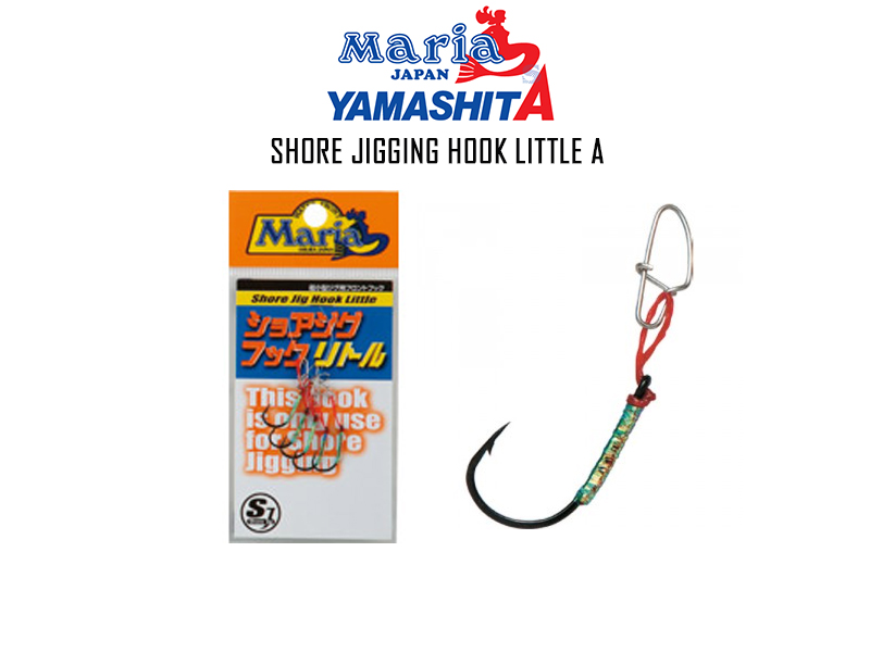 Maria Shore Jig Hooks Little (Size: 3, Line Length: 0.5cm, Pack: 5pcs)
