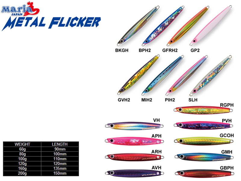 Maria Metal Flicker (80gr, 100mm, Colour: BKGH)