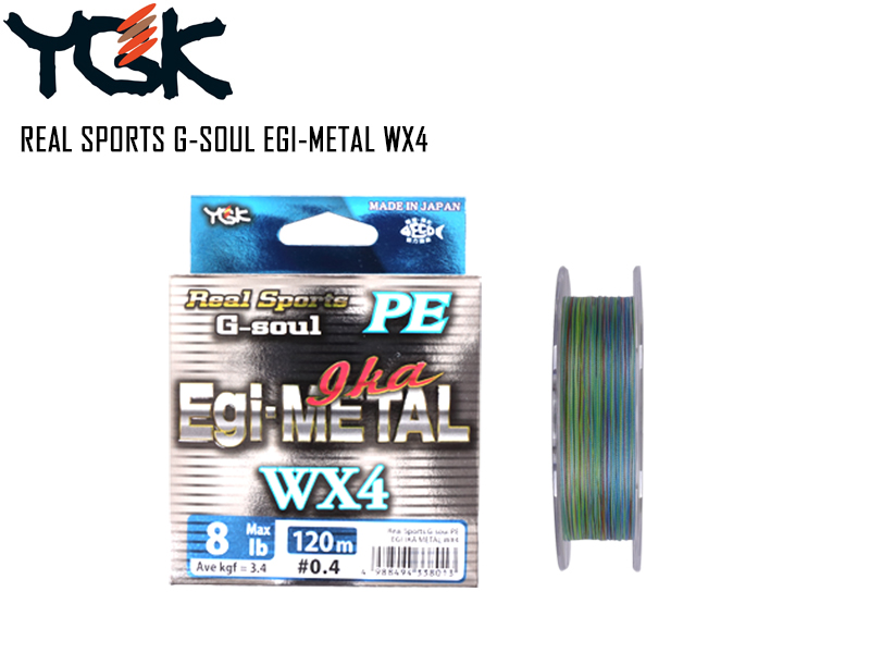 YGK D701 Real Sports G-Soul Egi - Metal WX4 ( Length: 150mt, P.E: 0.5, Strength: 10lb)