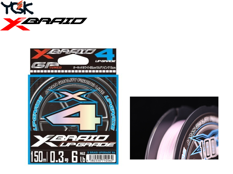 YGK X010 X-Braid Upgrade X4 ( Length: 150mt, P.E: 1.5, B.S: 25lb)